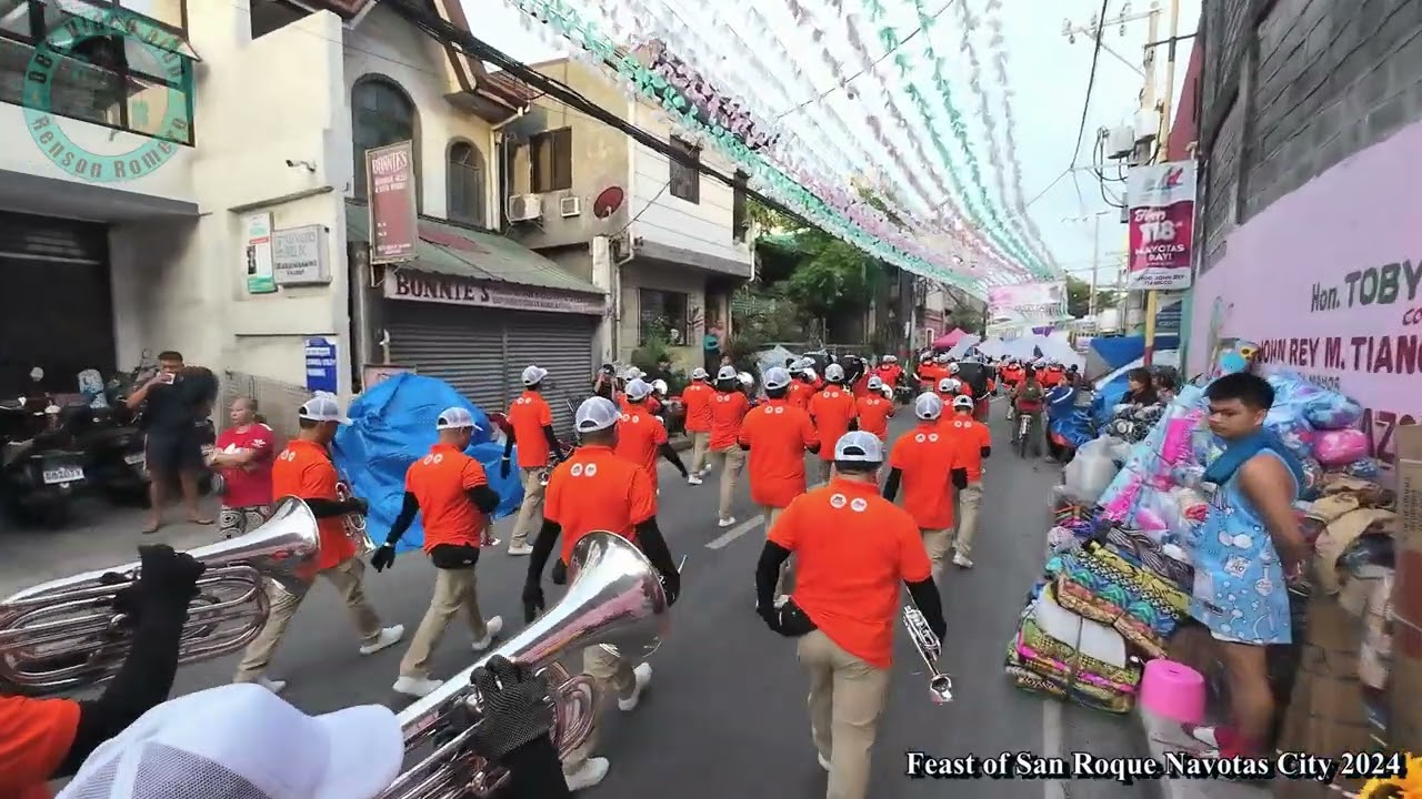 Knights of Caloocan Drum and Bugle Corps at Feast of San Roque Navotas City 2024