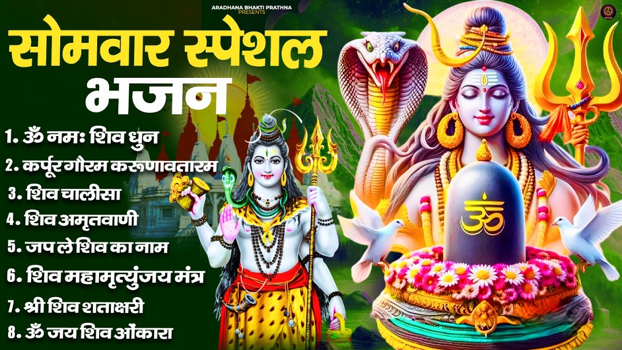 भक्ति भजन - आशुतोष शशाँक शेखर, कर्पूर गौरम करुणावतारं, ॐ नमः शिवाय, शिव अमृतवाणी व शिव आरती