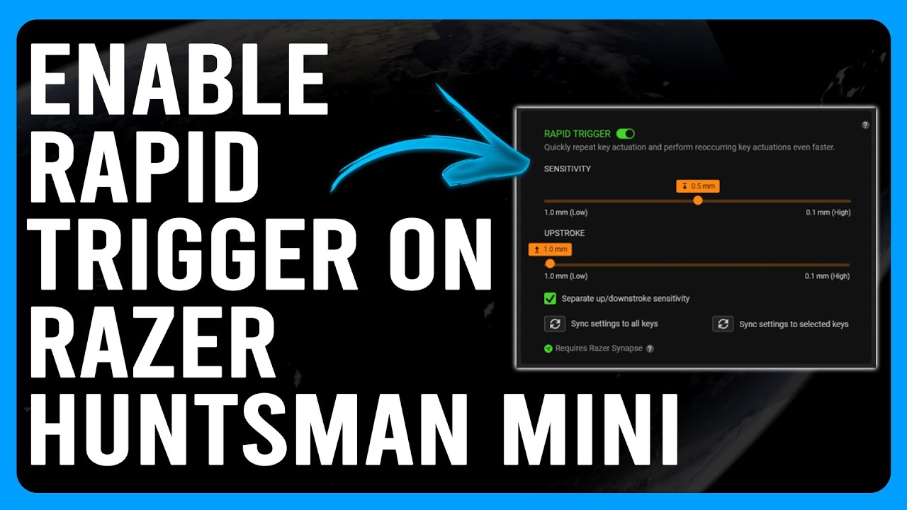 How To Enable Rapid Trigger On Razer Huntsman Mini (Turn On Rapid Trigger On Razer Huntsman Mini)