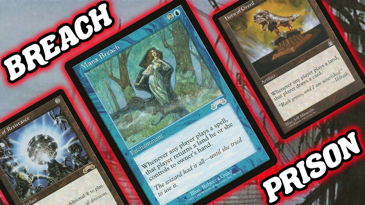 BREACH PRISON! Premodern Lands Based Horn Of Greed & Black Vise Prison Deck MTG