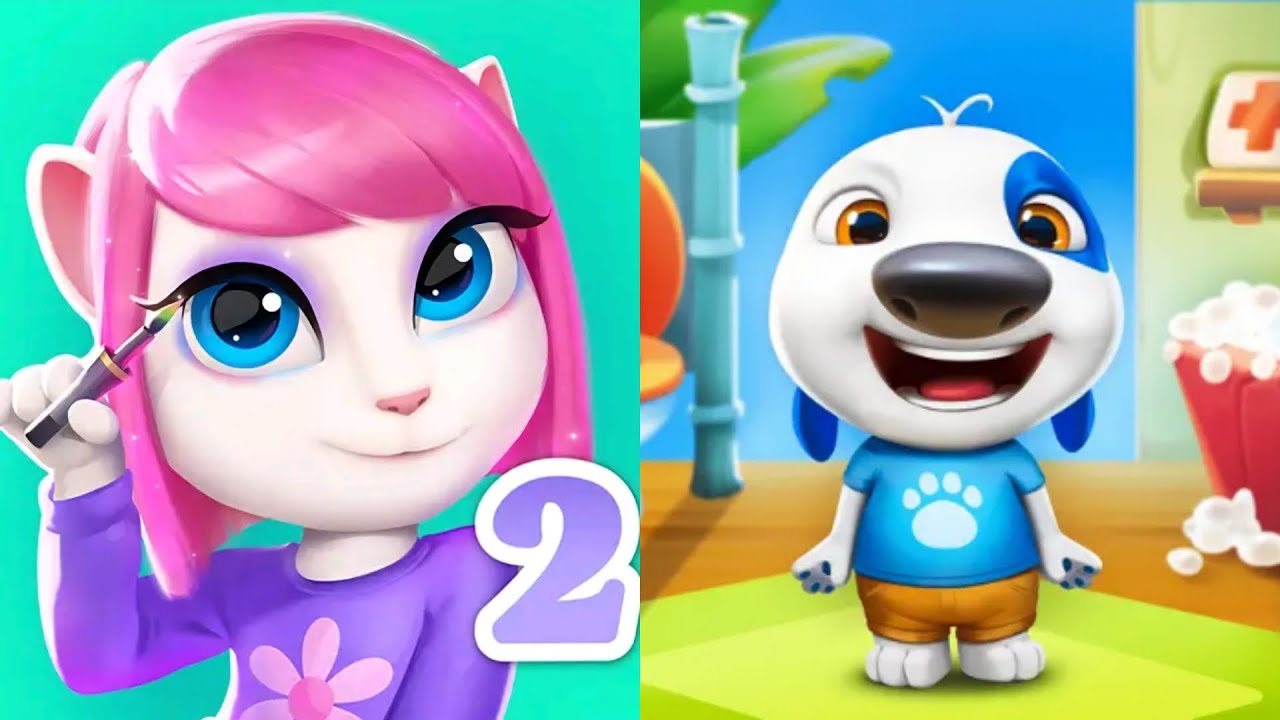 My Talking Angela 2 VS My Talking Hank: Islands