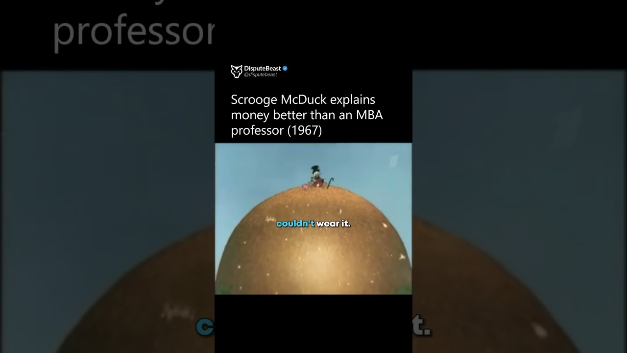 Did you know Uncle Scrooge once taught the world about money?