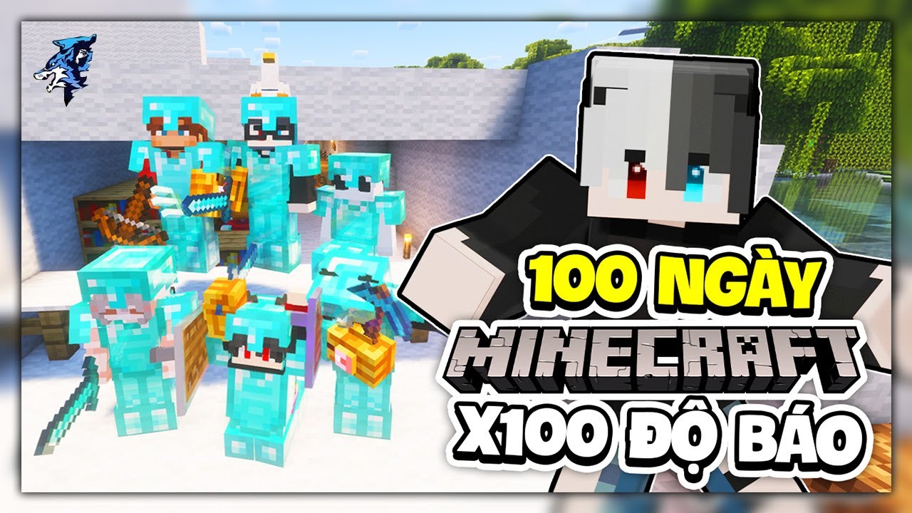 Siro V&agrave; Kira Sinh Tồn 100 Ng&agrave;y Minecraft Tốc Độ Nhanh Gấp 5 Lần Si&ecirc;u Ồn &Agrave;o C&ugrave;ng Bộ Tứ B&aacute;o Thủ