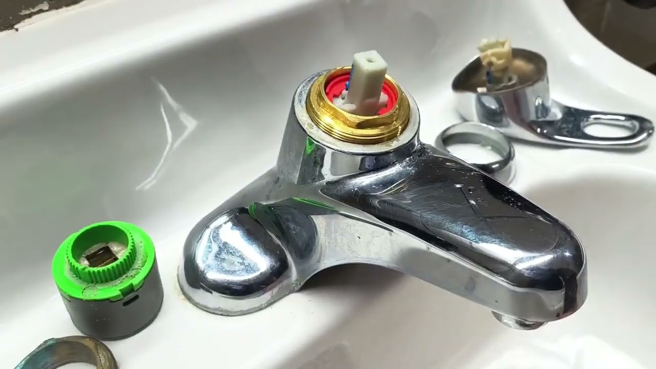 sink handle cartridge and retaining nut change
