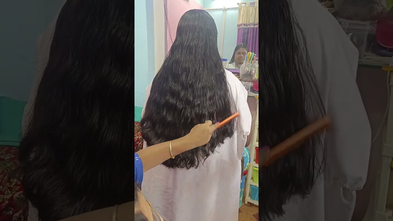 # OMG hvy ling hair..see the cut✂️✂️✂️ 