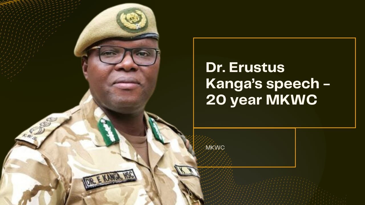 Dr. Erustus Kanga talks about the mountain bongo at MKWC with Humphrey Kariuki