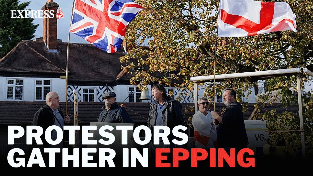 Furious Epping residents take to the STREETS after judge ruled asylum seekers can stay in hotel
