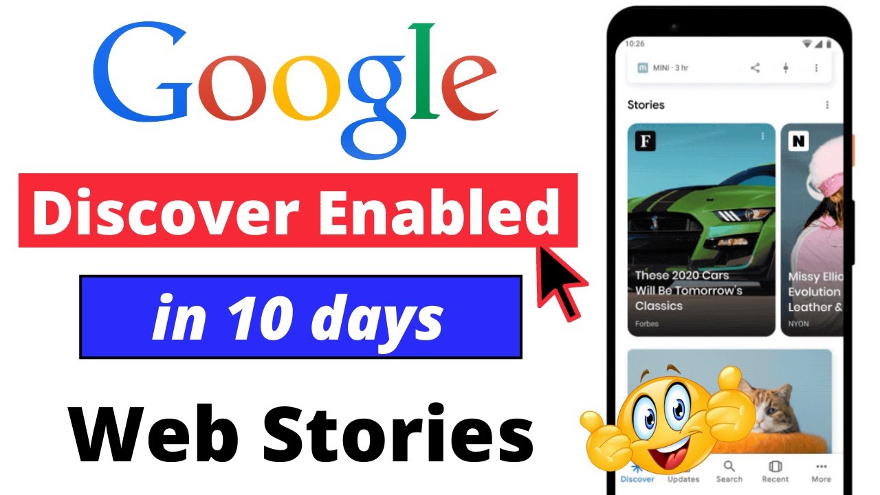How to enable discover feature in 10 days | Google web stories tutorial