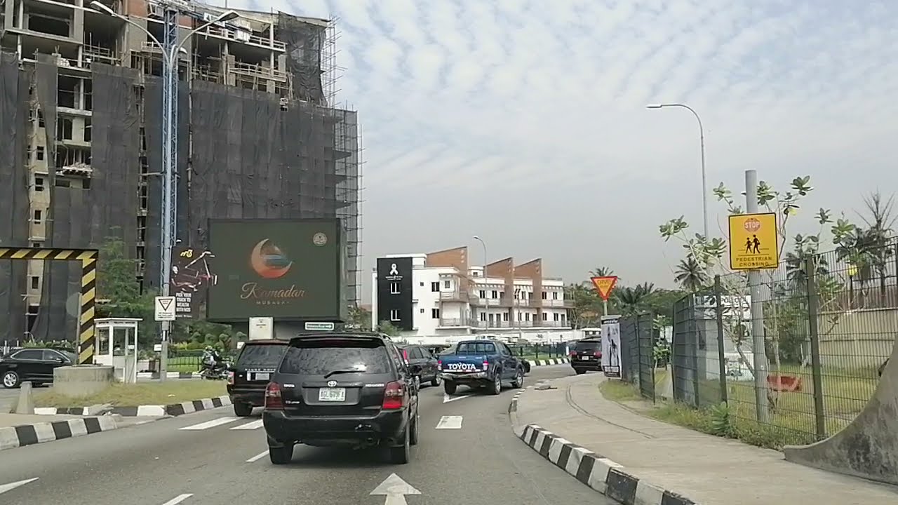 Driving from Lekki to Ikoyi through the link bridge.