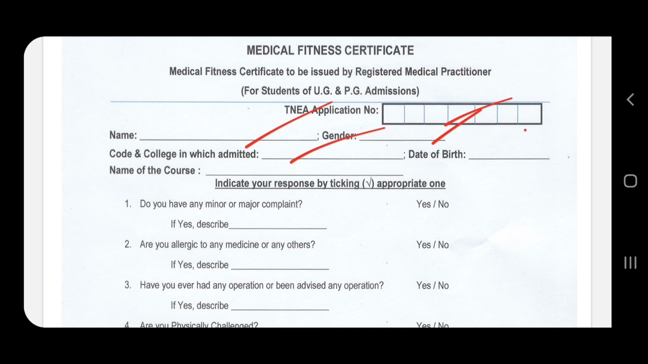 TNEA-2022 | Joint declaration & medical fitness certificate@vivekmathsscience1013