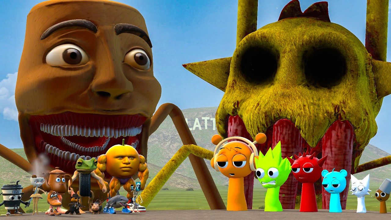 WHO IS STRONGER ALL BRAINROT FAMILY VS ALL SPRUNKI FAMILY in Garry's Mod?!