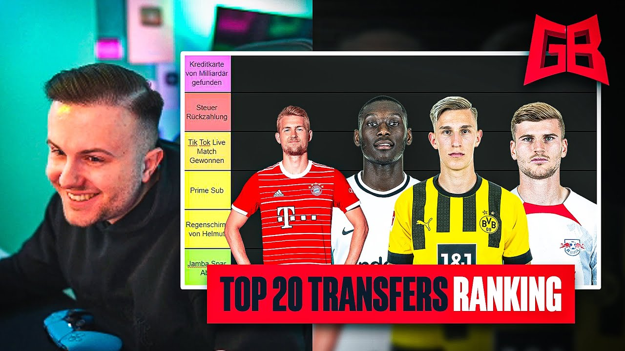 GamerBrother RANKED die 20 TEUERSTEN BUNDESLIGA SOMMER TRANSFERS 😱