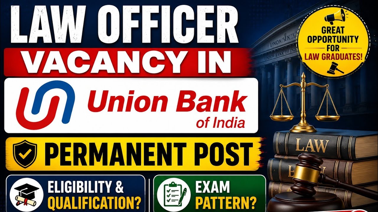 Вакансия юрисконсульта в Union Bank of India || Все детали объяснены 🔰✅