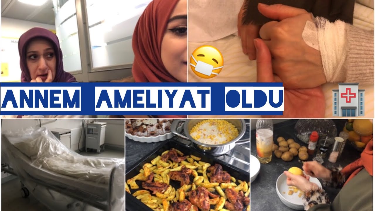 ANNEM AMELİYAT OLDU 😷| BUGÜN YEMEKLER BENDEN | FIRINDA KANAT ve PATATES YAPTIM | ALMANYA VLOG