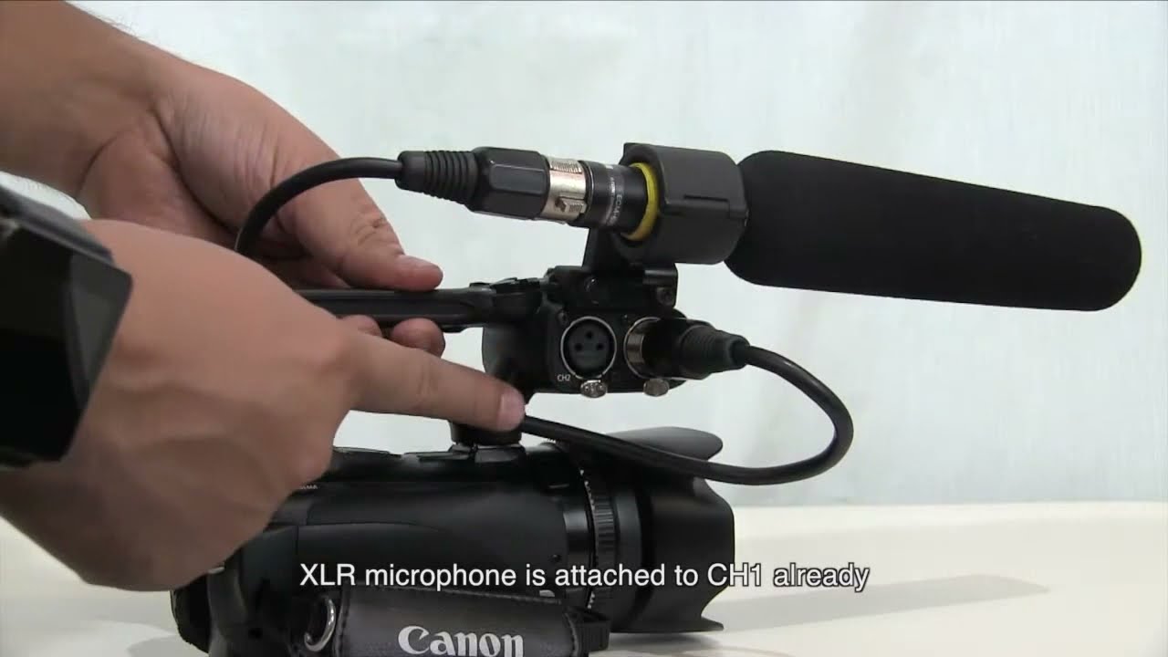Запись звука с помощью Canon XA-10