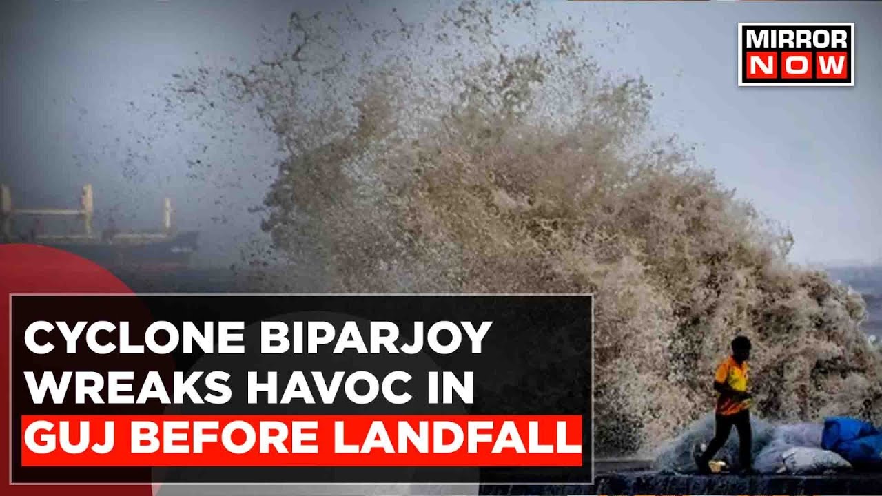 Cyclone Biparjoy Strikes Gujarat's Kutch Region: Massive Destruction Unleashed! Watch Dramatic Video