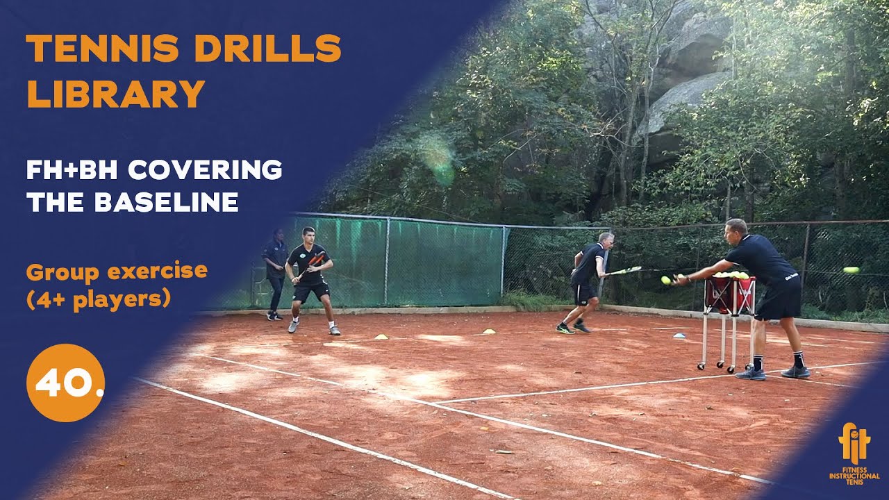 GROUP DRILLS - FH+BH COVERING THE BASELINE