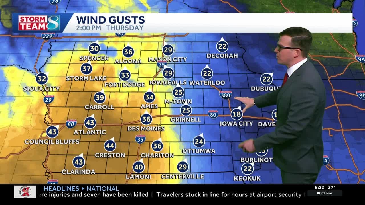 Iowa weather: Snow returns this morning with very gusty winds later this week