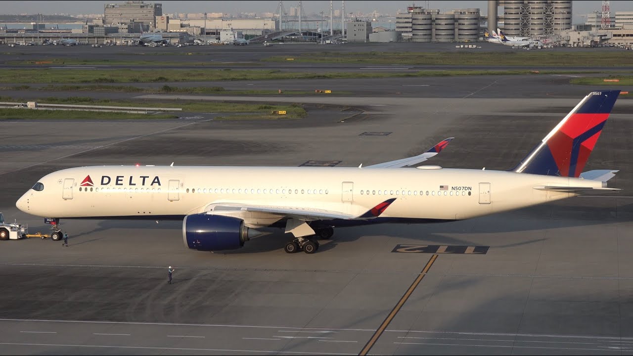 Delta Air Lines Airbus A350-900 N507DN Pushback [HND/RJTT]