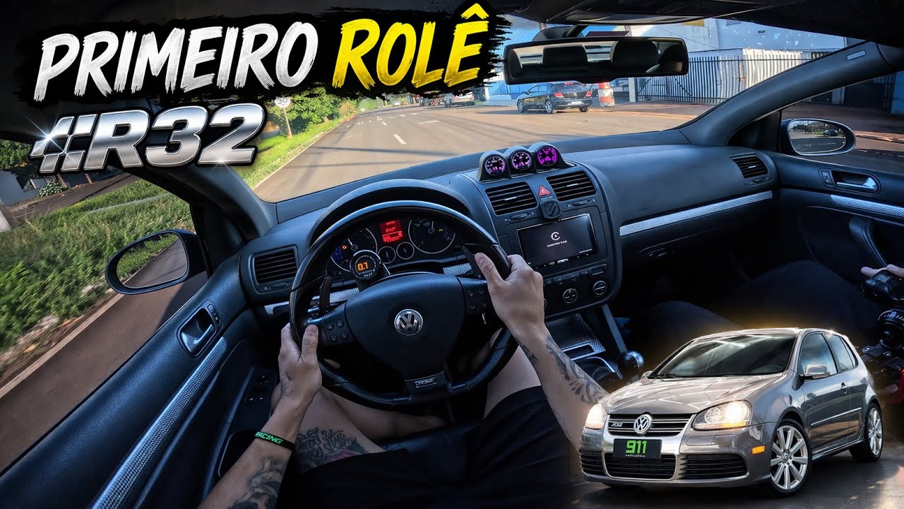 PRIMEIRO ROLE COM O GOLF MK5 R32 LEGITIMO ! VR6 TURBO 4X4