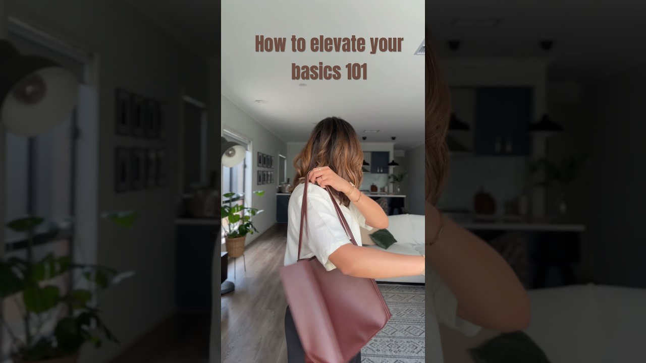 How to elevate your basics 101 ✨ #basics #elevatedbasics #capsulewardrobedressing