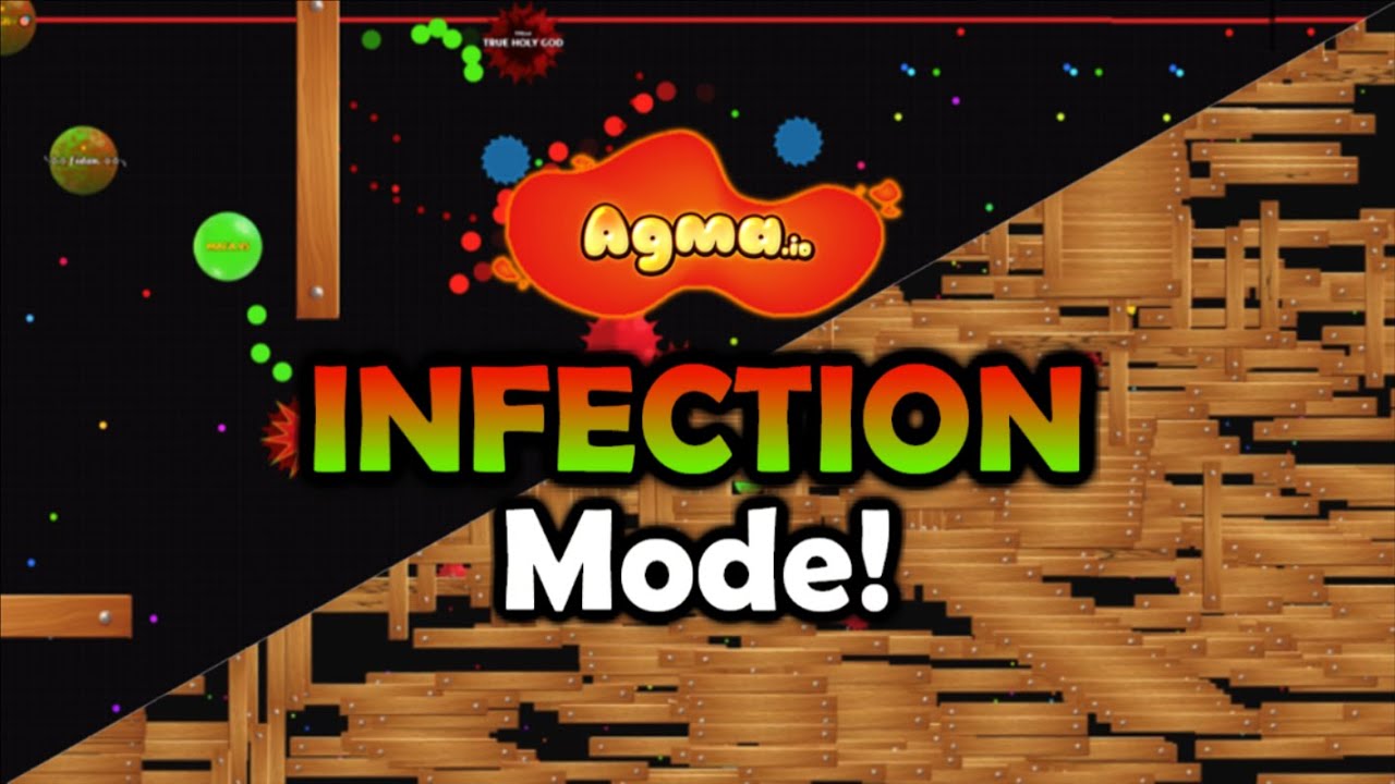 NEW Infection mode in Agma.io! || 5000 glitched Wall Powerups!