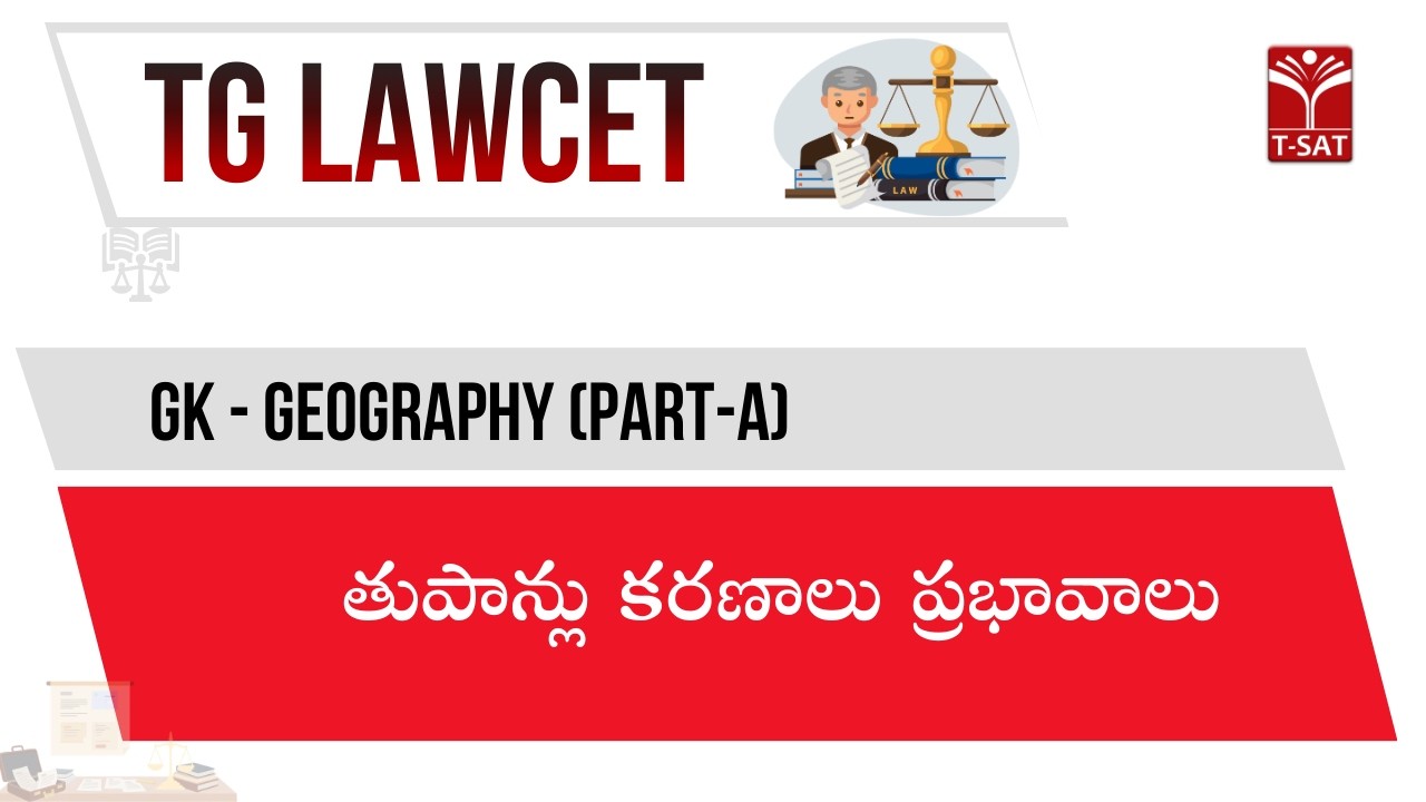 TG LAWCET | GK - Geography (Part-A) - తుపాన్లు కరణాలు  ప్రభావాలు | T-SAT