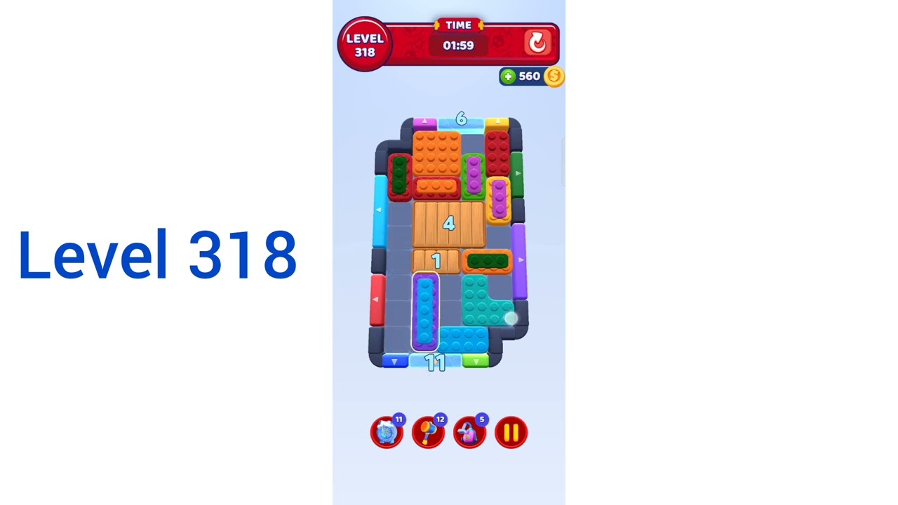Color Block Jam Level 318 Walkthrough