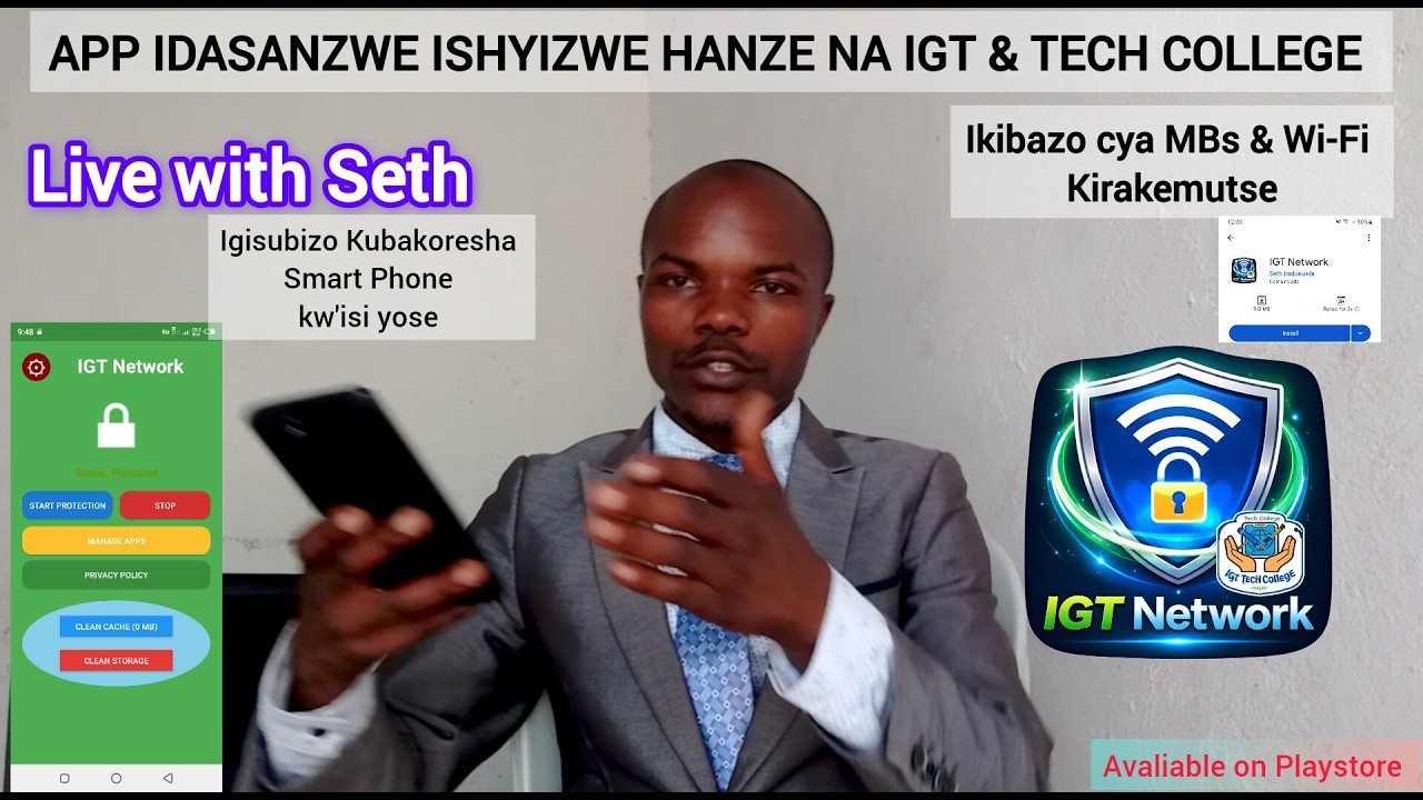App idasanzwe Yitwa IGT Network yamaze kuboneka kuri Playstore MBs,Wi-Fi bigiye guhenduka Nuko ikora