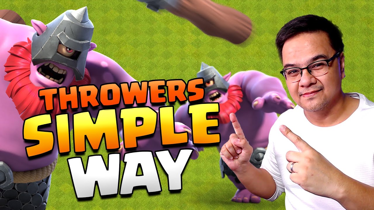 MAS MABISA NA PAG-GAMIT NG THROWERS? Clash of Clans - Tagalog