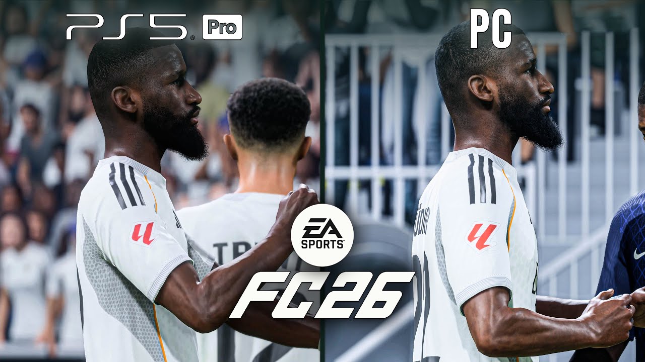 EA FC 26 | PS5 Pro против ПК | Сравнение графики