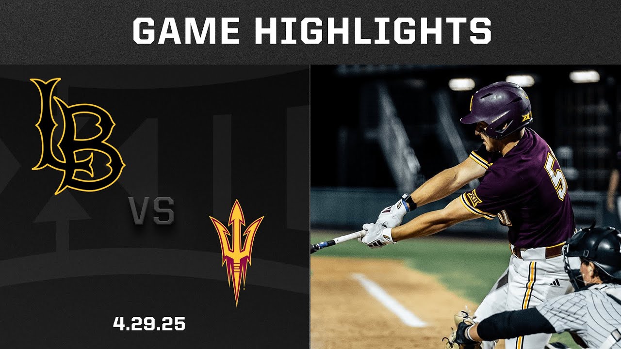 Long Beach State vs. Arizona State (4.29.25) Highlights | 2025 Big 12 Baseball