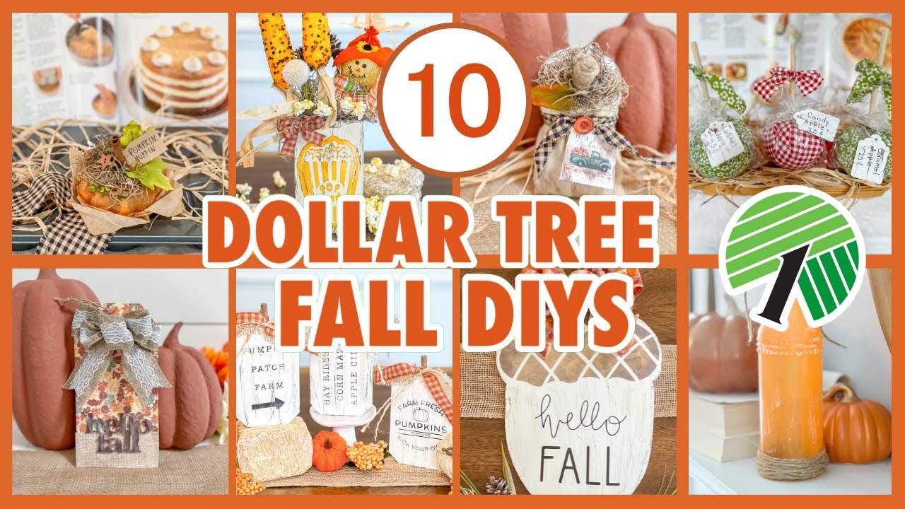 10 DOLLAR TREE FALL DIYS TO TRY IN 2025 ! BEGINNER FRIENDLY $1 DIYS l EASY FALL CRAFTS TO MAKE NOW!