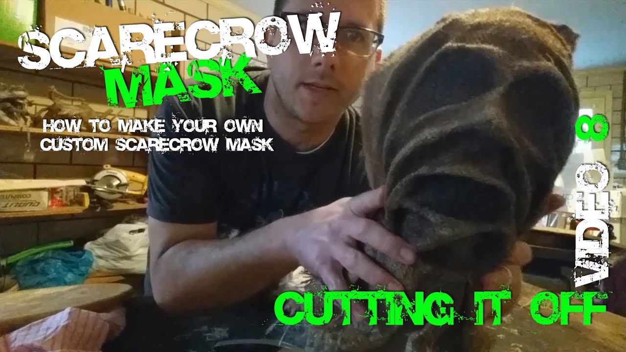9 Cutting Off Your Custom Scarecrow Mask from Batman