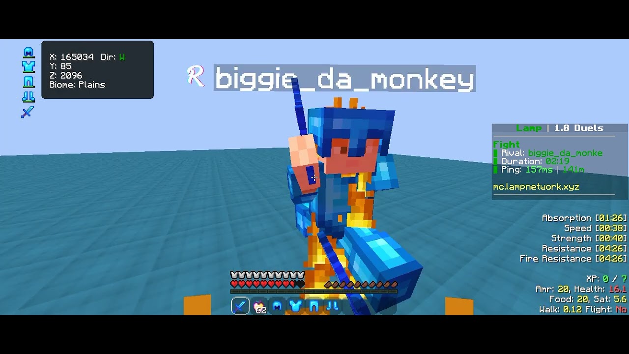 ChezBorgor V miggie_da_monkey | Lamp Lifesteal | Ft. D3f4ult - PVP #minecraft #pvp #viral #lifesteal