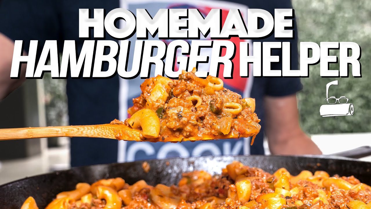 CHEESY, RICH, INSANELY DELICIOUS...MY HOMEMADE VERSION OF HAMBURGER HELPER | SAM THE COOKING GUY