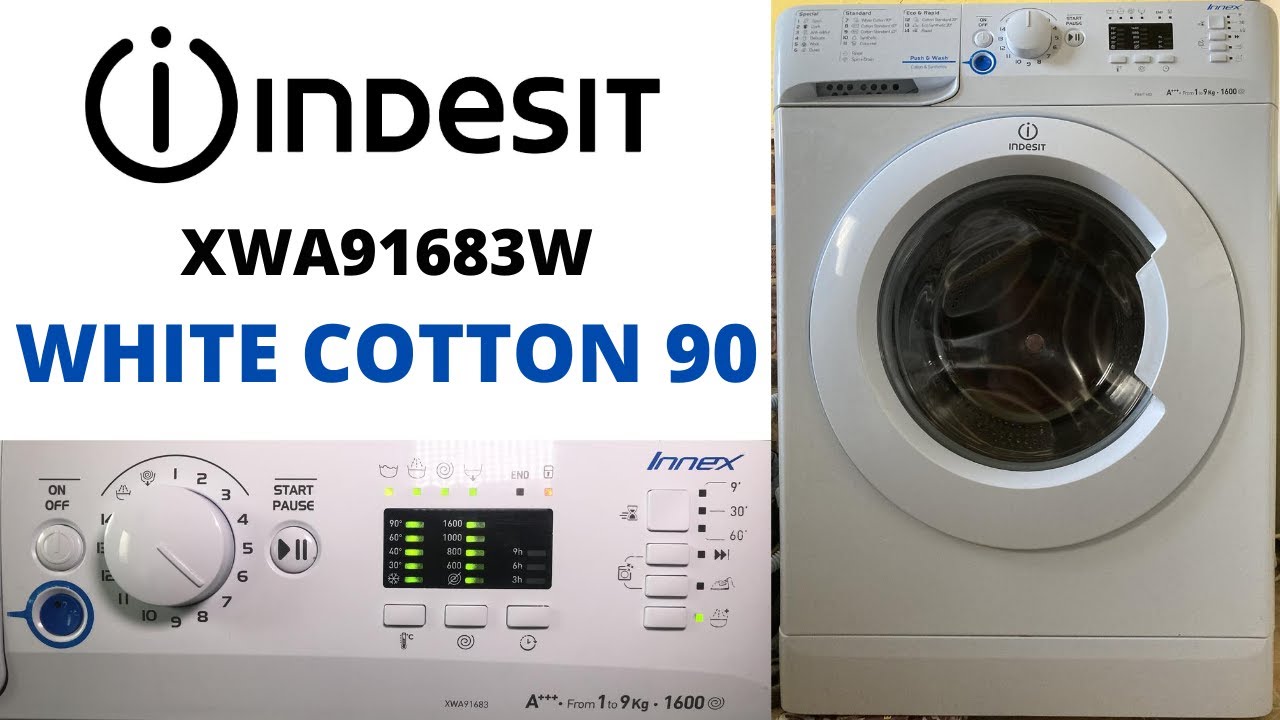 Indesit Innex XWA91683XW Washing Machine - White Cotton 90