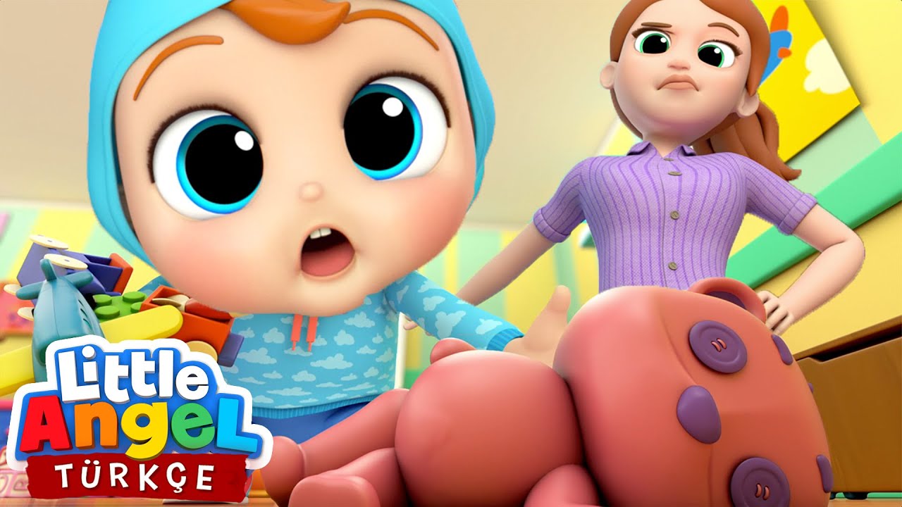 Can Bebek B&uuml;y&uuml;d&uuml;, Oyuncaklarını Kendi Toparlıyor | &Ouml;ğretici &Ccedil;ocuk Şarkıları | Little Angel T&uuml;r&ccedil;e
