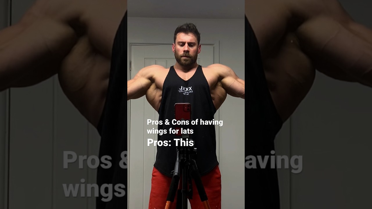 Life isn&rsquo;t easy with lats this big, but it is fun&hellip; #bodybuilding #aesthetics #backworkout