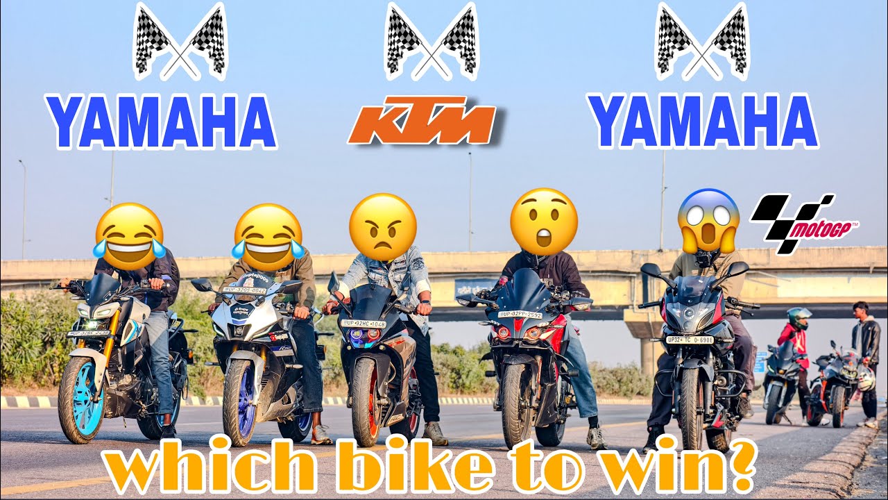 2026 Yamaha Mt-15 vs 2026 Pulsar 220F vs RC200 vs RS200||Drag Race || 2026 Bikes Drag Race 