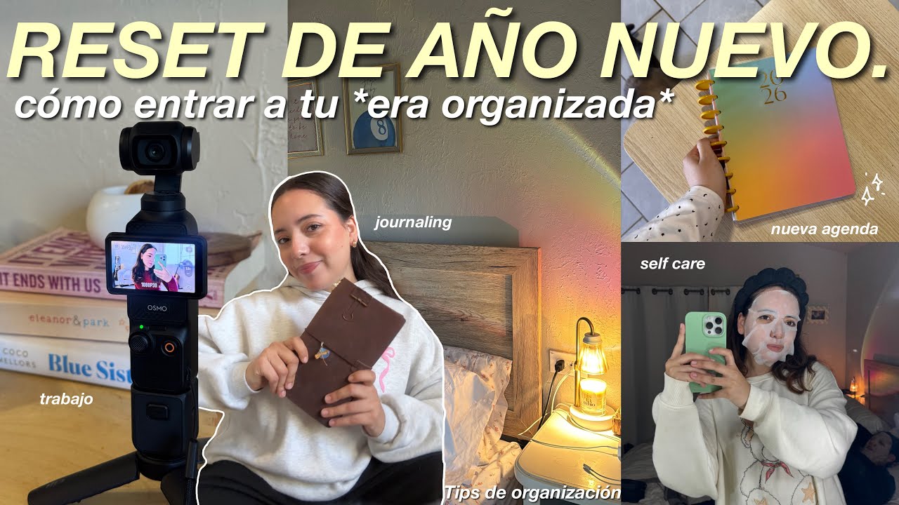 ORGANIZANDO MI 2026⭐️ tips de productividad, agenda nueva, cuidado personal, reset de hogar y más!