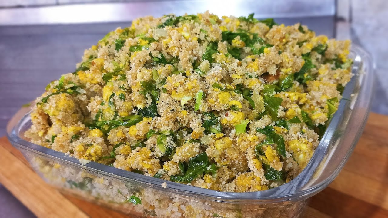 FAROFA DE COUVE COM OVOS, RECEITA DE FAMILIA | DICAS DA VALL