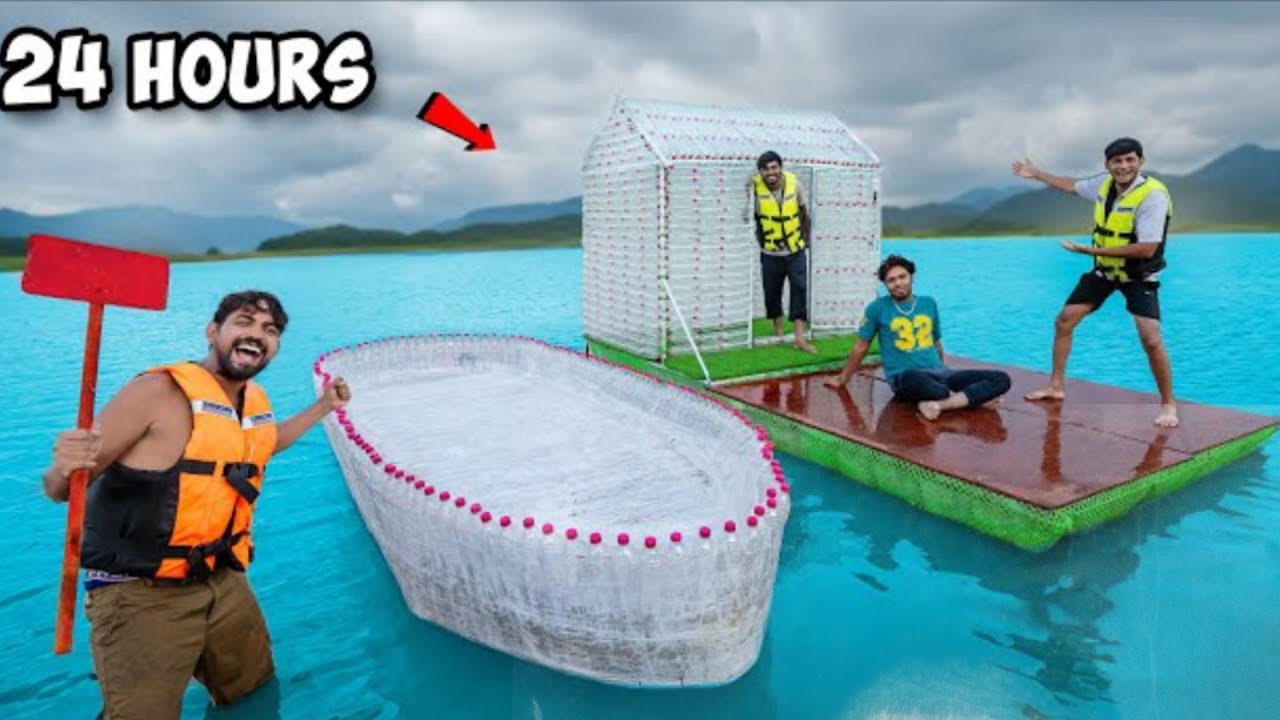 24 HOURS challenge In bottle house can we survive? #mrindianhackervideo #flip , #son , #bottleflip