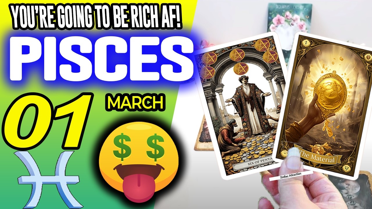 Pisces ♓💲YOU’RE GOING TO BE RICH AF!💲🤑 horoscope for today MARCH 1 2026 ♓ #pisces tarot MARCH