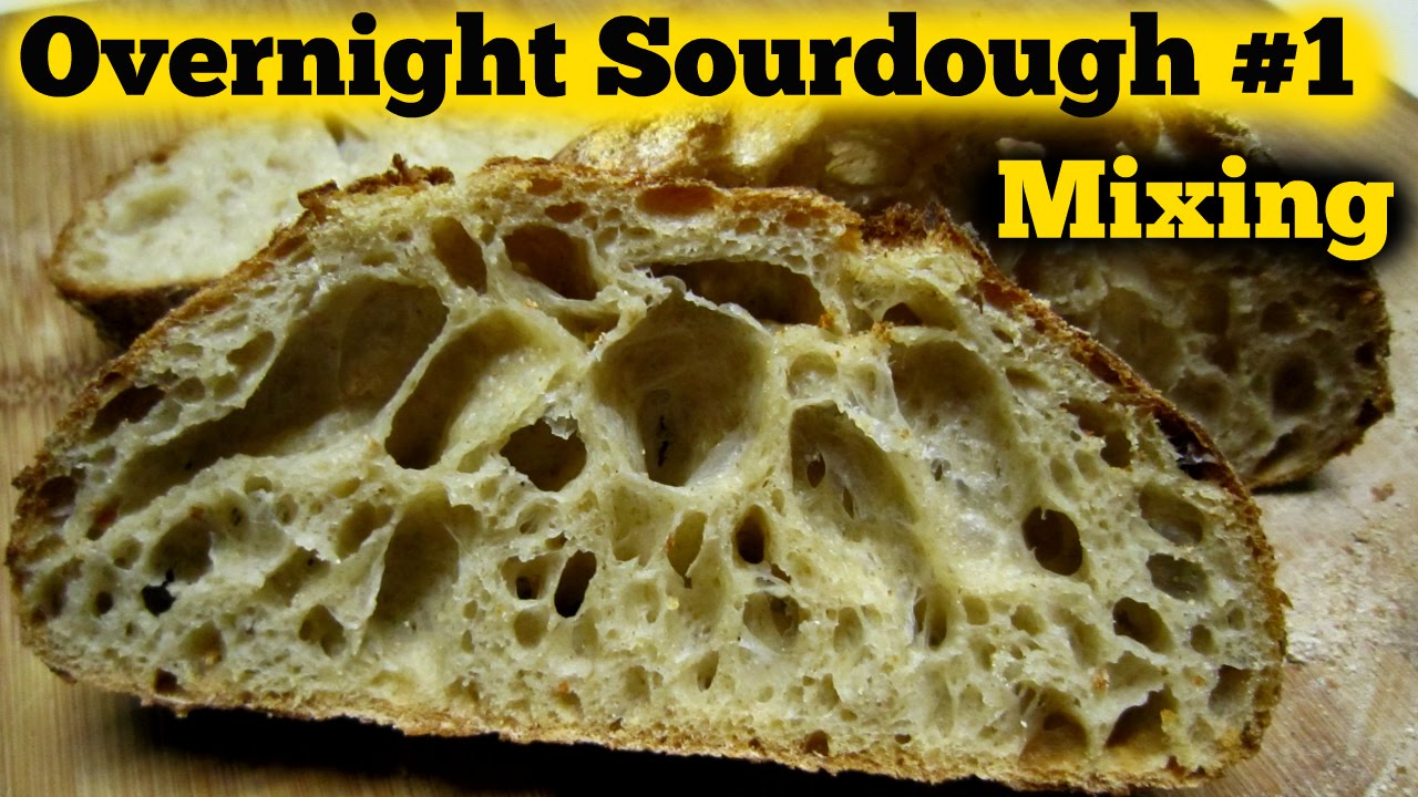 The Overnight Sourdough Bread Video #1 - Mixing- Super Sticky Wet Dough