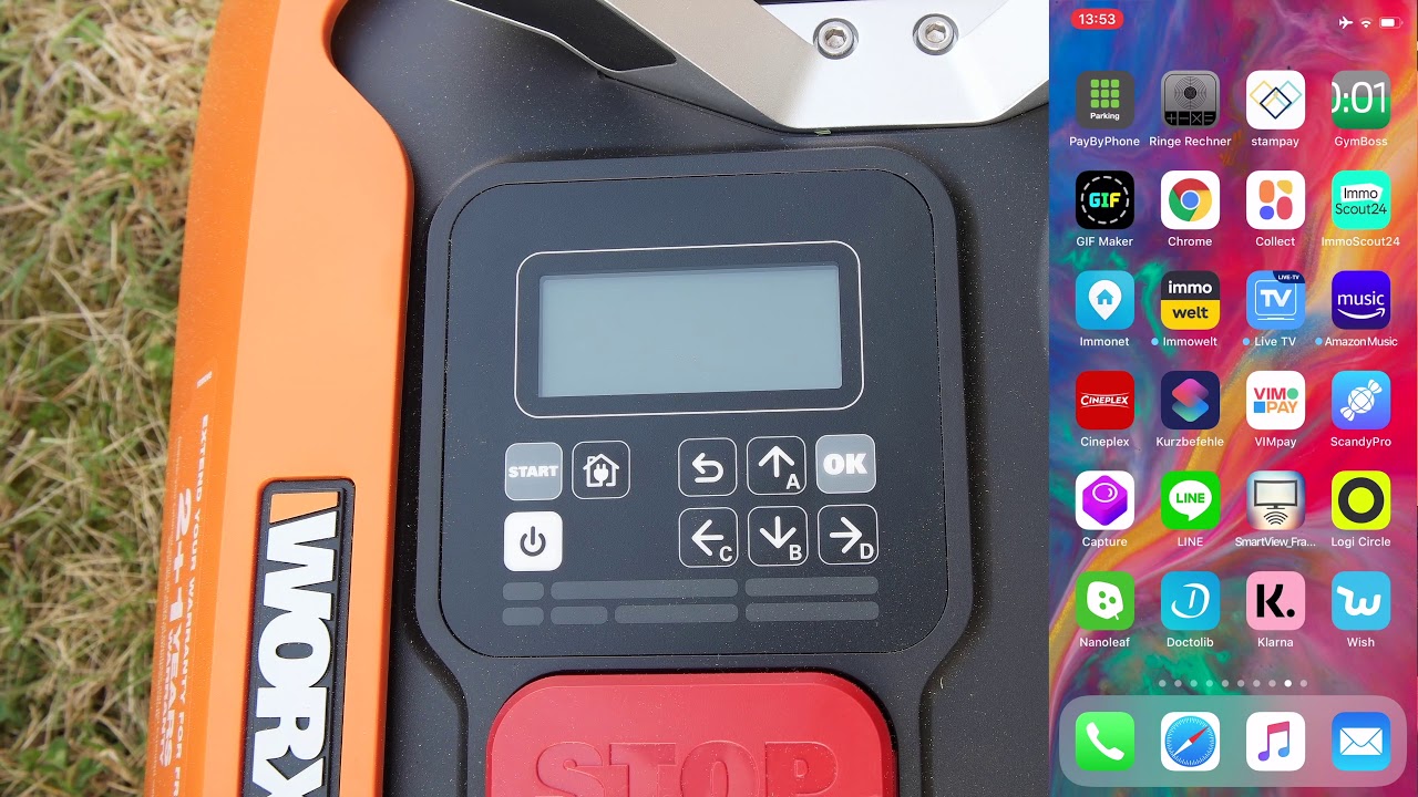 Worx Mähroboter M700 Installation, Inbetriebnahme und Software Update