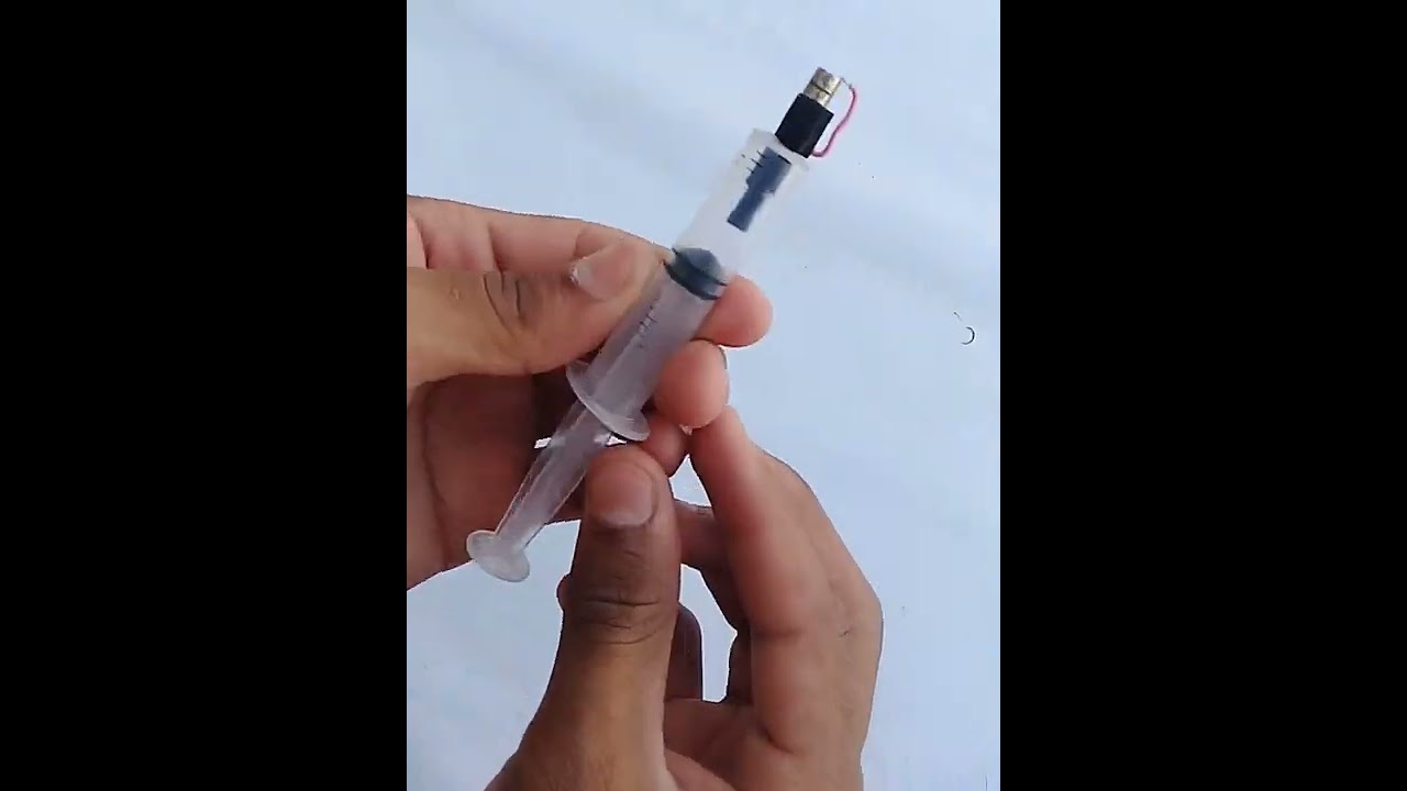 how to make a lighter from injection //#shorts #youtubeshort