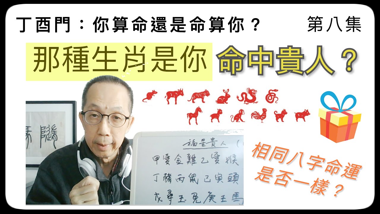 丁酉門 #8【 那種生肖是你命中貴人？相同八字命運是否一樣？】