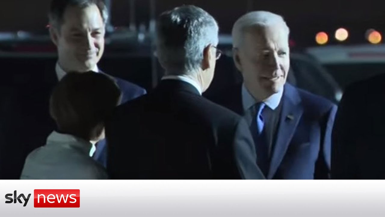 US President Joe Biden arrives in Brussels for meetings with world leaders