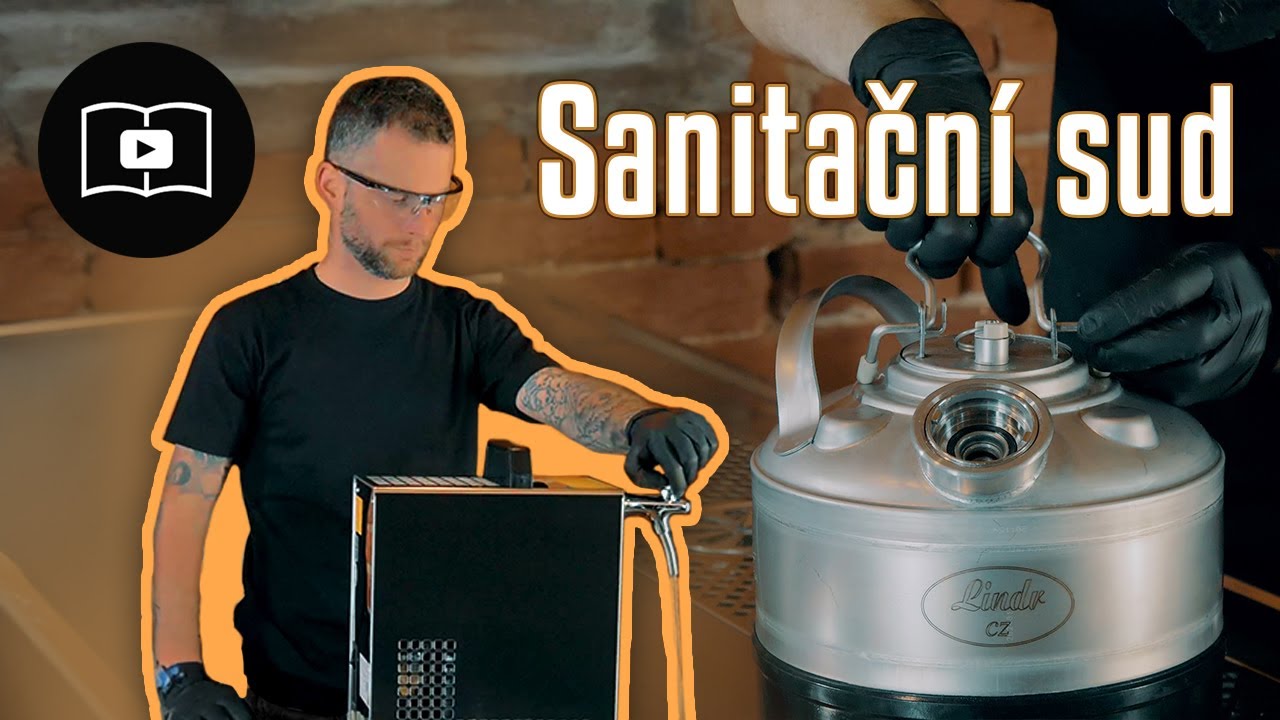 Jak sanitovat nápojové vedení pomocí sanitačního sudu LINDR
